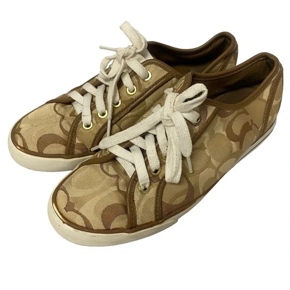 Coach Dee Allover CC Print Sneakers for‎ Women Sz 7B